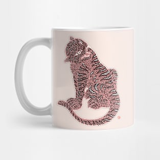 Pink Tiger -Minhwa Korean folk art Mug